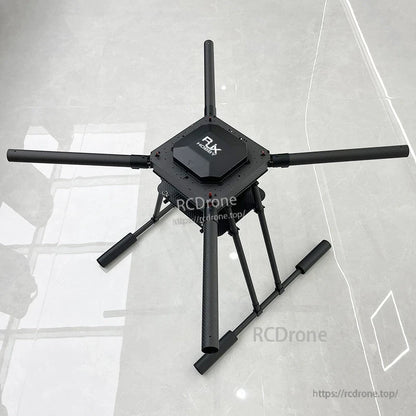 RJX1200B 1200mm carbon fiber folding quadcopter frame with umbrella-style arms and landing gear