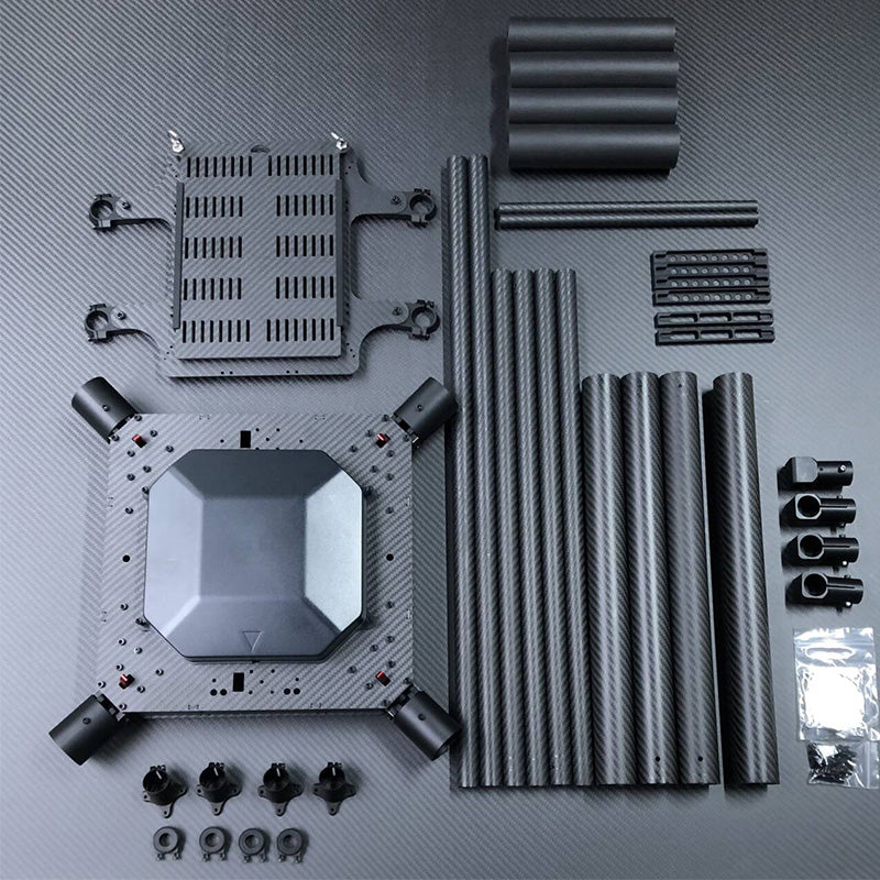 RJX 1200mm Drone Frame - 4-Axis Carbon Fiber Umbrella Folding Quadcopter Frame without motor mounts for Industrial Drone