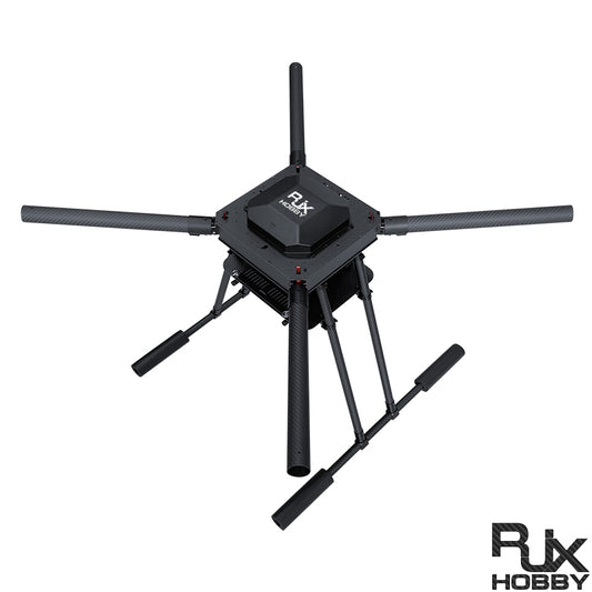 RJX1200B 1200mm 4-osiowa składana rama quadkoptera z włókna węglowego typu parasol (bez mocowań silnika)