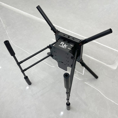 RJX Hobby carbon fiber folding quadcopter frame with four arms and tall landing gear, 1200mm size