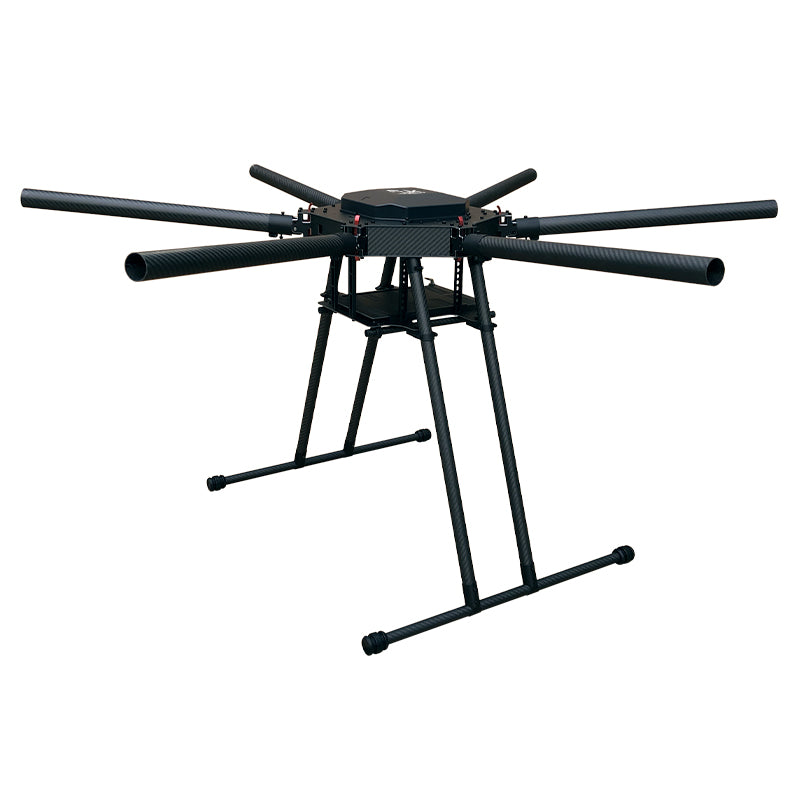 RJX 1300mm 6-Axis Carbon Fiber Umbrella Folding Hexacopter Frame without motor mounts for Industrial Drone