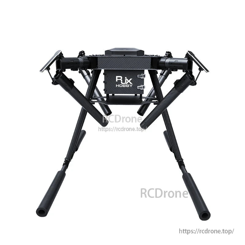 RJX Hobby RJX1300C 1300mm carbon fiber folding quadcopter frame with landing gear and central equipment box
