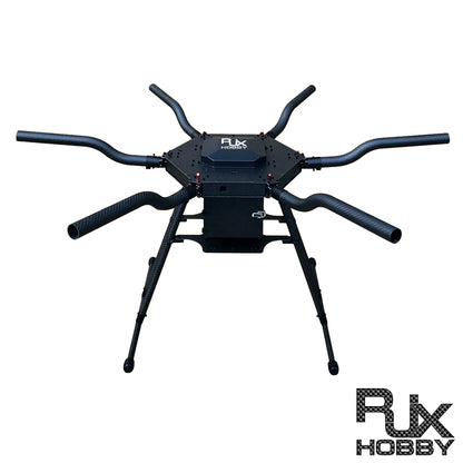 RJX 1300mm 6-Axis Carbon Fiber Umbrella Folding Hexacopter Frame without motor mounts for Industrial Drone