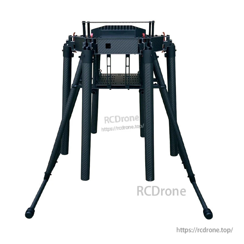 RJX1300V carbon fiber umbrella folding hexacopter frame with fold-down arms and central battery tray