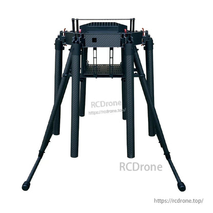 RJX1300V carbon fiber umbrella folding hexacopter frame with fold-down arms and central battery tray