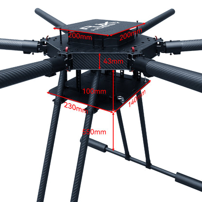 RJX 1600mm Drone, High-tech drone with 43mm camera, 10GHz transmission, and advanced features.