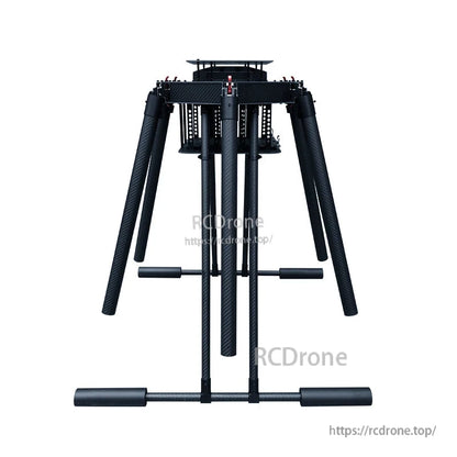 RJX1600 1600mm carbon fiber umbrella-folding hexacopter frame with central plate and tall landing gear