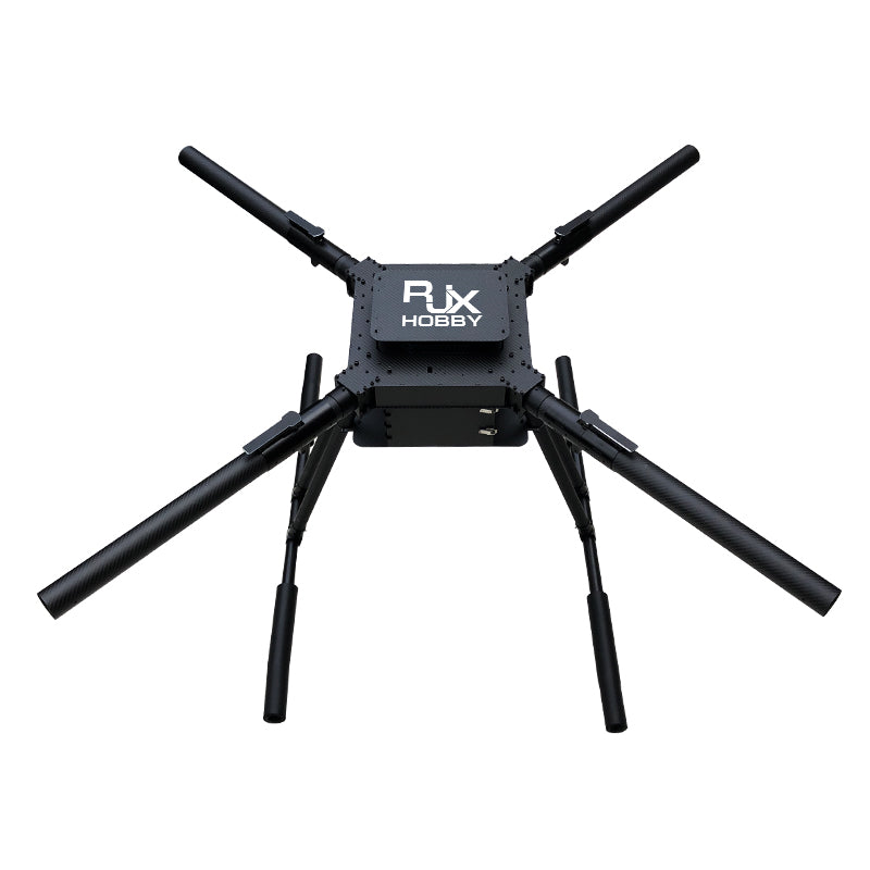 RJX Hobby RJX1620 carbon fiber umbrella folding quadcopter frame with four extended arms and central square body