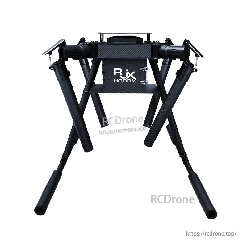 RJX1620 4-axis carbon fiber umbrella folding quadcopter frame with tubular landing legs and central RJX Hobby plate