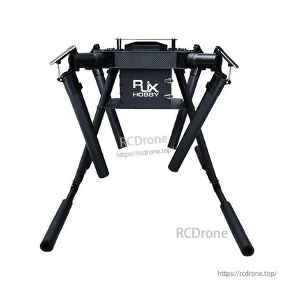 RJX1620 4-axis carbon fiber umbrella folding quadcopter frame with tubular landing legs and central RJX Hobby plate