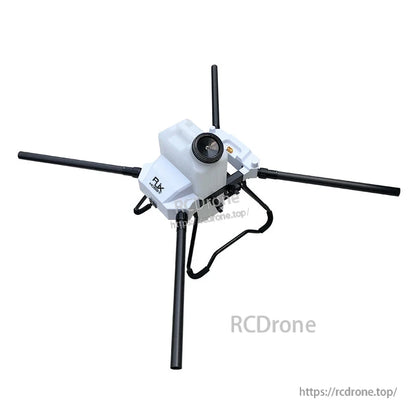 RJX1800 agricultural spraying drone frame kit with four arms and central tank housing, white body and black landing legs