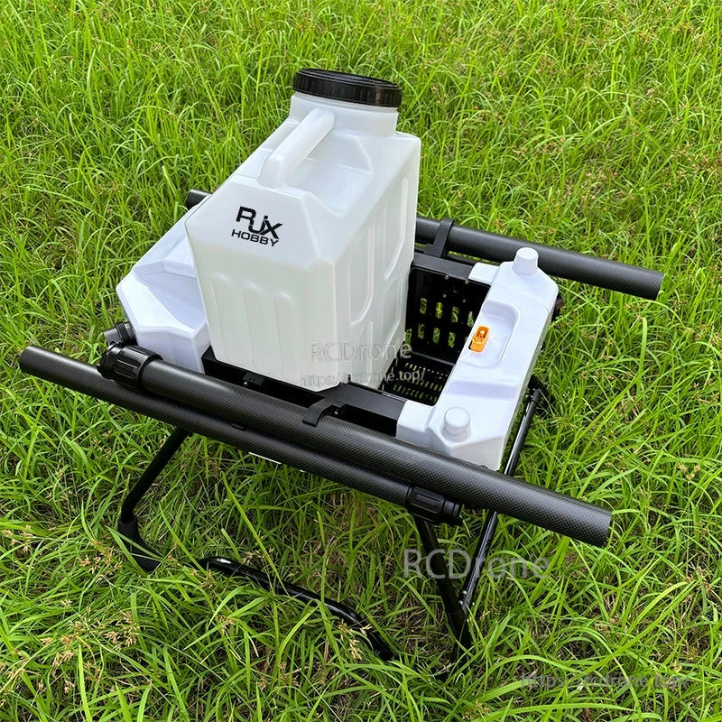 RJX1800 agricultural spraying drone frame kit with RX Hobby 20L tank, carbon fiber arms and landing legs