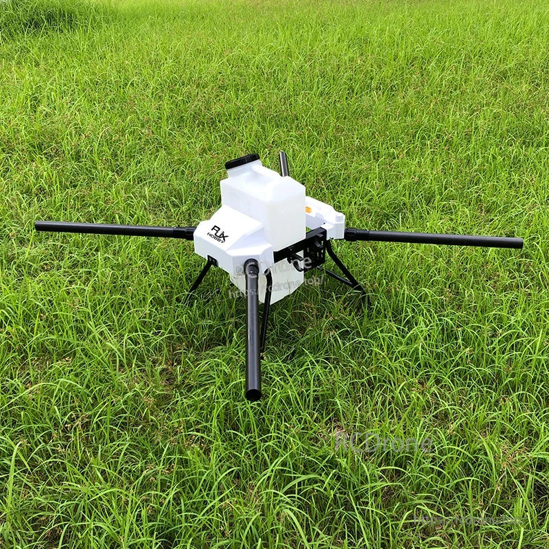 RJX1800 agricultural spraying drone frame kit with white central tank body, four long arms, and landing legs