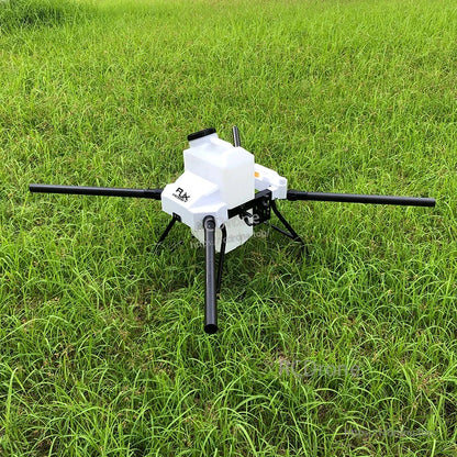 RJX1800 agricultural spraying drone frame kit with white central tank body, four long arms, and landing legs
