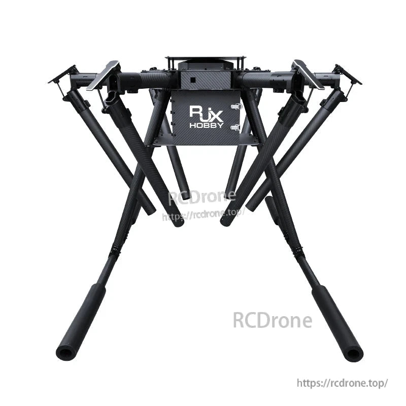 RJX Hobby RJX1950A carbon fiber folding hexacopter frame with six arms and tall landing legs