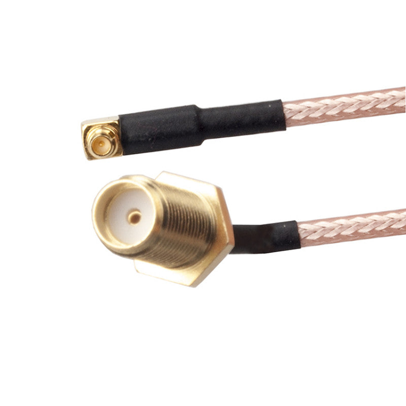 RJXHOBBY 60mm kabel RG316 typu pigtail SMA żeński do MMCX męski pod kątem prostym 50Ω adapter RF Coax