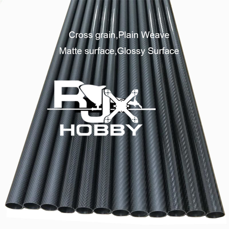 RJXHOBBY 3K Carbon Fiber Round Tube 1000mm (OD:4-10mm)