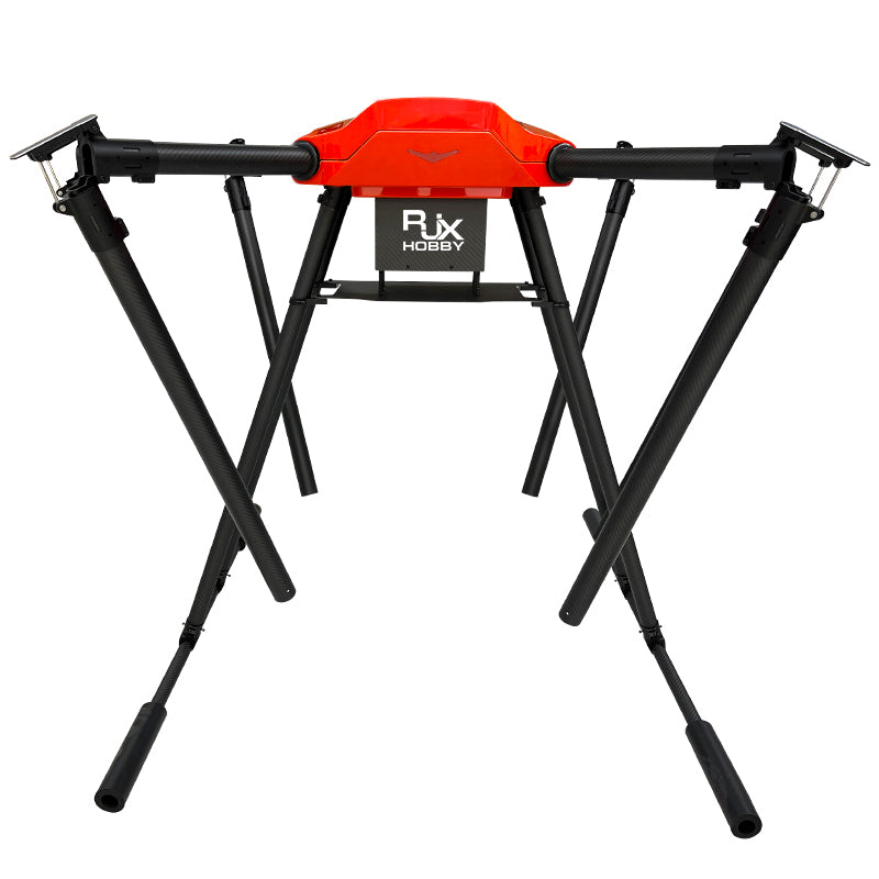 Carbon fiber hexacopter frame with specs and compatibility details.