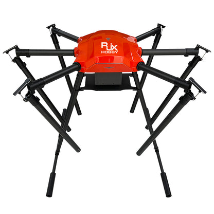 RJX 2550mm 6-Axis Carbon Fiber Folding Hexacopter Frame without motor mounts for Professional Industrial Drone