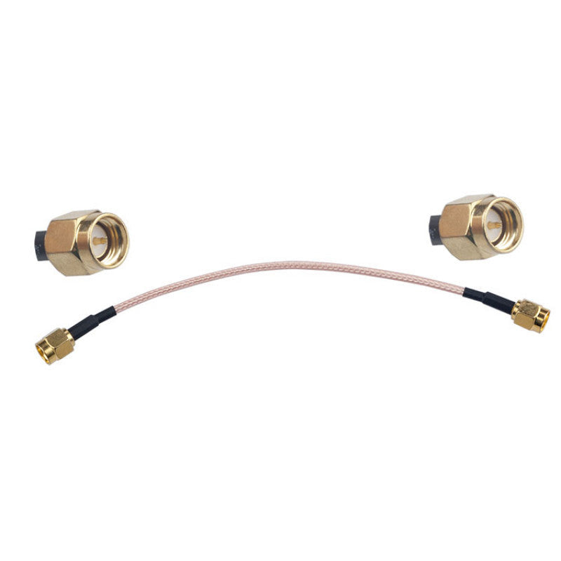 RG316 15cm SMA male to SMA male RF coaxial cable jumper with gold connectors for antenna extension