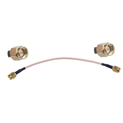 RG316 15cm SMA male to SMA male RF coaxial cable jumper with gold connectors for antenna extension