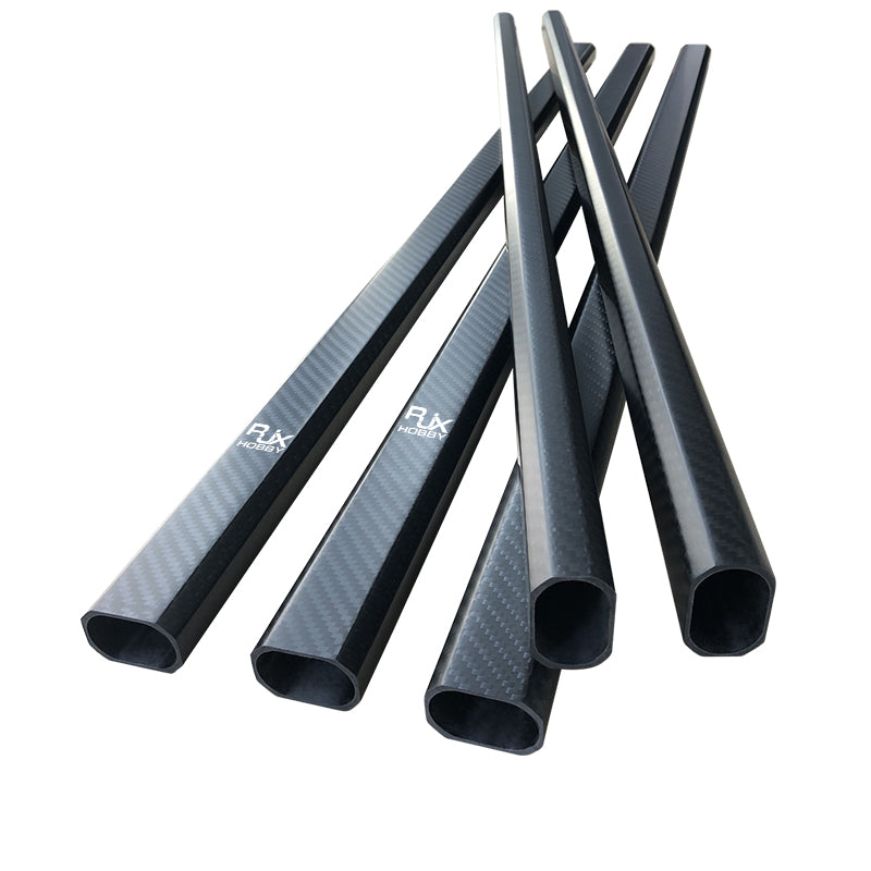 RJXHobby 25x38mm Octagonal Carbon Fiber Tube with Tube Clamp for