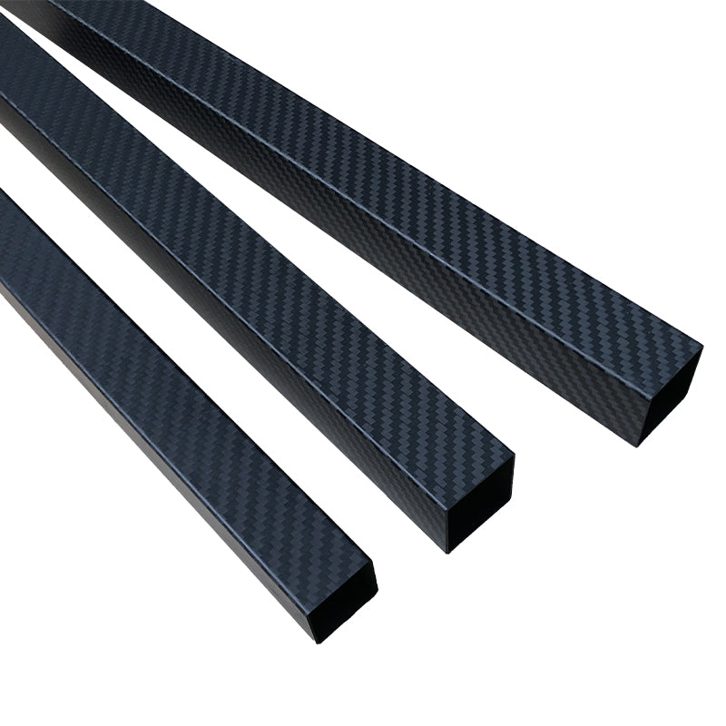 RJX 1pcs 50x45x1000mm Square carbon fiber tube