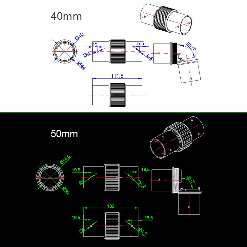 RJXHOBBY Folio Clamp for Tube 16mm/ 20mm/ 30mm /35mm/ 40mm/ 50mm for FPV System Multirotor UAV Drone Spare Parts