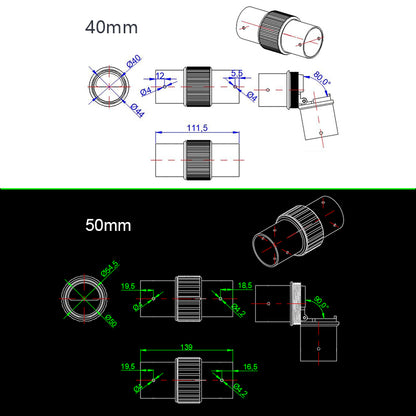 RJXHOBBY Folio Clamp for Tube 16mm/ 20mm/ 30mm /35mm/ 40mm/ 50mm for FPV System Multirotor UAV Drone Spare Parts