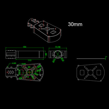 RJX 25 / 30 / 35mm Motor Mount Seat for UAV Hexacopter Multicopter Agricultural Drone