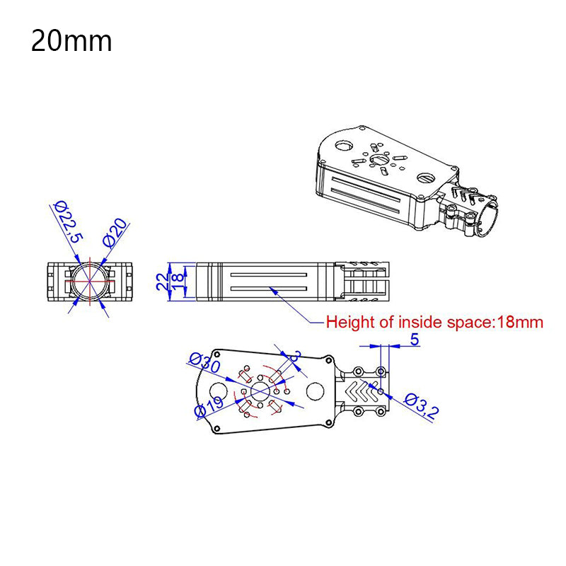 Motor Mount Seat for Multi-Copter Drone