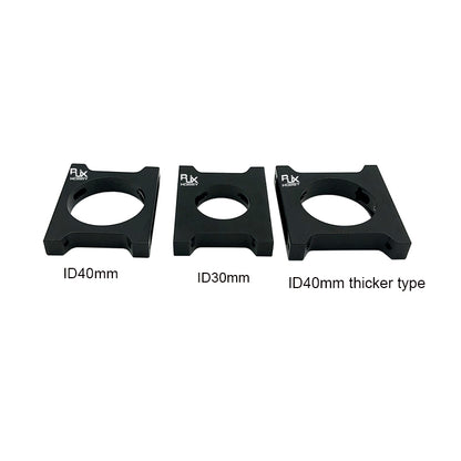 RJX thicker type 40mm Alum Pipe clamps for carbon fiber tube