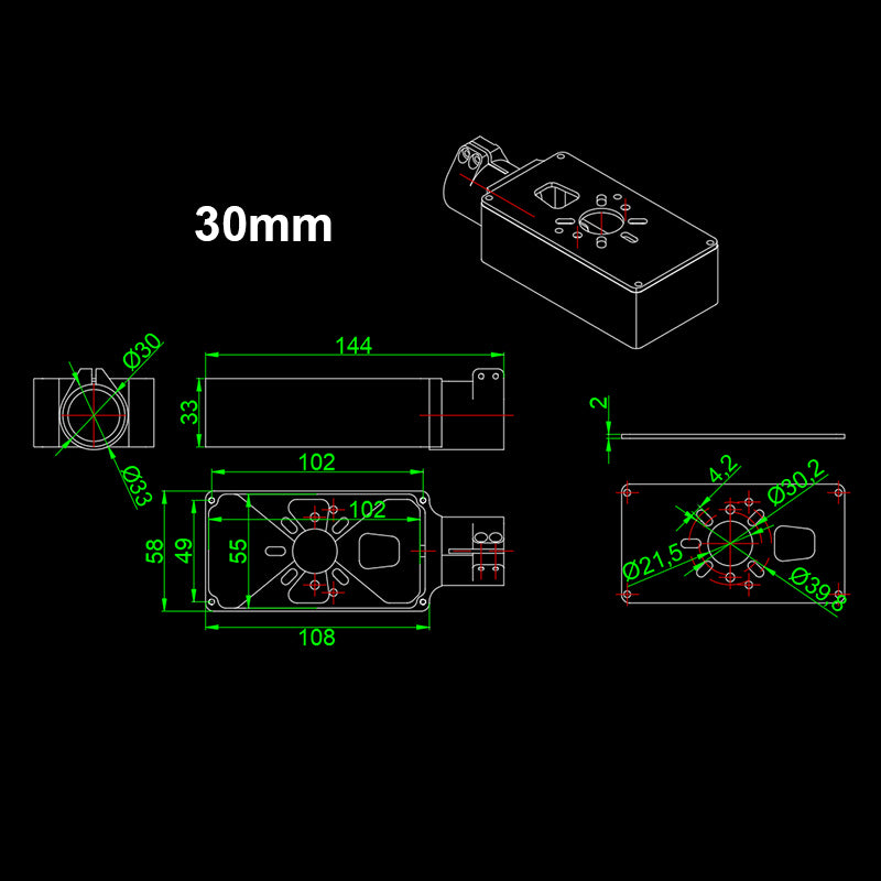 RJX 30mm / 35mm Motor Mount Kit for 80A 100A ESC Motor Agricultural Drone Motor Accessory