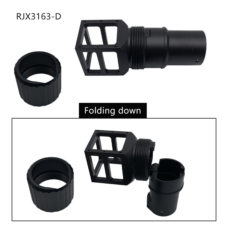 RJXHOBBY 40mm Folding down Arm Pipe Clamp Folding Pipe Holder Parts for Plant Agriculture UAV Drone Machine Arm