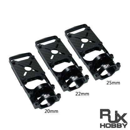 RJX 20mm 22mm 25mm Carbon Tube Metal Aluminium Alloy Motor Mount Seat for DIY Quadcopter Frame Kit Parts Accessories