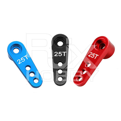 RJXHOBBY 3pcs 25T RC Servo Arm Horn, 12/16/20mm 3-Position for 1/8 1/10 Model Car (1.7g)
