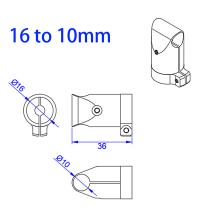 RJXHOBBY 25 to16mm /20 to16mm /16 to 10mm tee tripod landing gear tube clip for quadcopter multicopter