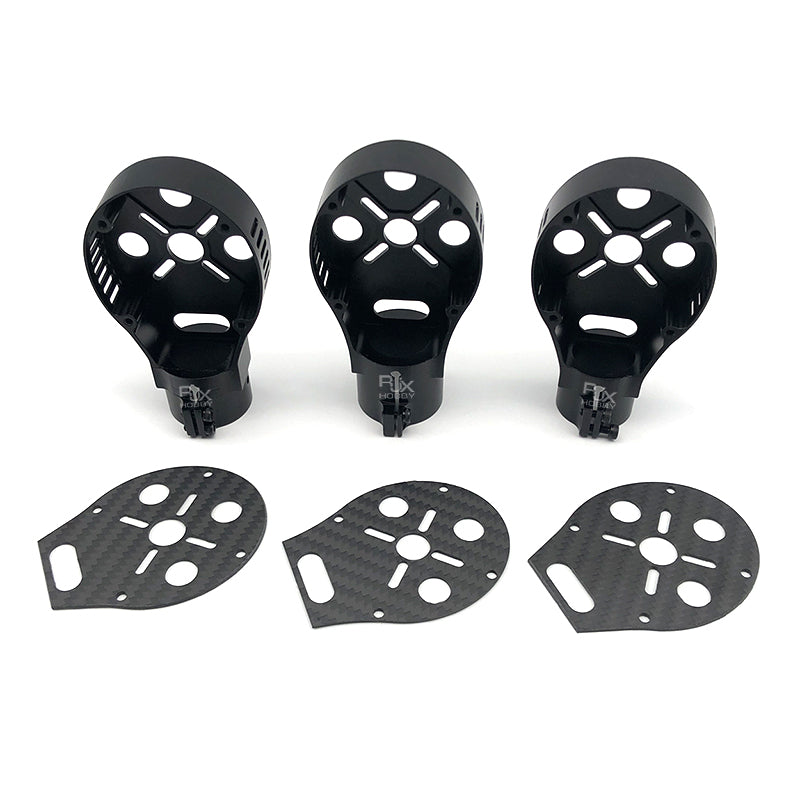 RJXHOBBY 25/28/30mm CNC Carbon Tube Motor Base Seat Motor Mount Holder Mounting Plate for FPV RC Quadcopter Multicopter