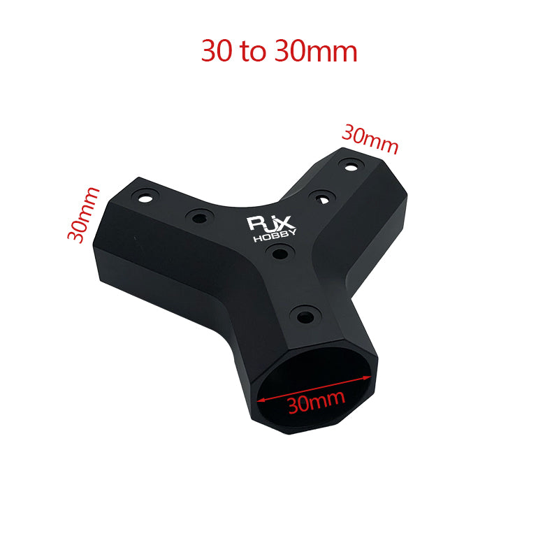 RJXHOBBY Y-shaped Drone Arm Base 30 to 30mm / 35 to 30mm / 35 to 35mm / 40 to 35mm pipe clamp horizontal for Drone UAV connector