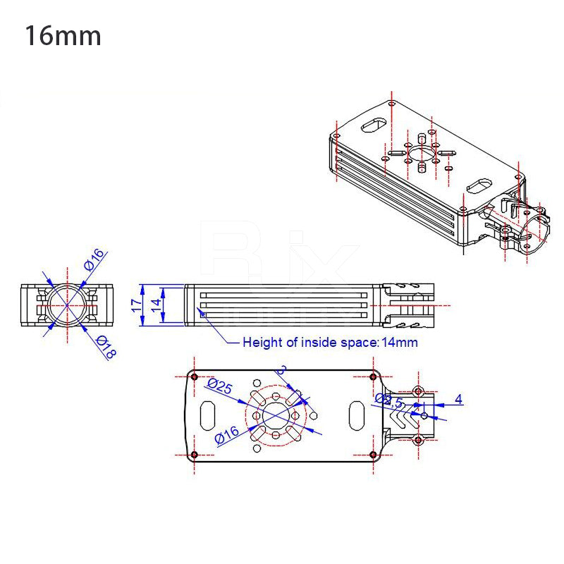 Motor Mount for UAV Hexacopter