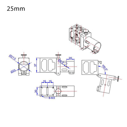 Pipe joint for plant protection suitable for drones made from aluminum alloy