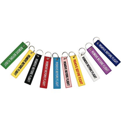 RJXHOBBY 10pcs Remove Before Flight Keychain Key Chain for Aviation Gifts Luggage Tag Fashion Pilot Key Chains