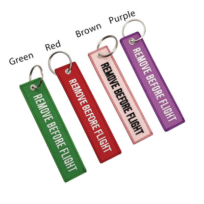 RJXHOBBY 10pcs Remove Before Flight Keychain Key Chain for Aviation Gifts Luggage Tag Fashion Pilot Key Chains