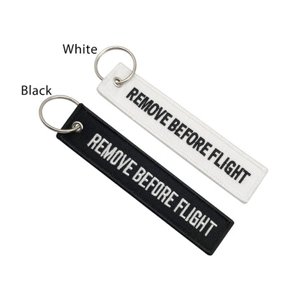 RJXHOBBY 10pcs Remove Before Flight Keychain Key Chain for Aviation Gifts Luggage Tag Fashion Pilot Key Chains