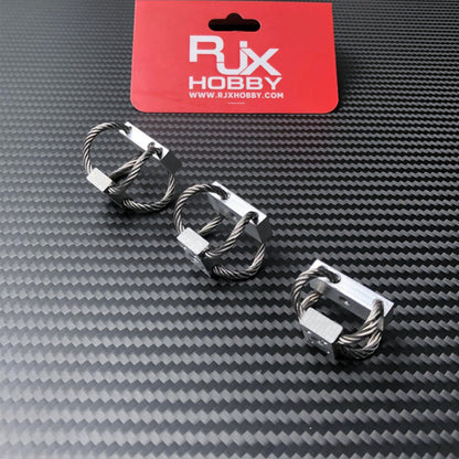 RJXHOBBY 4pz Isolatore Cavo in Acciaio M3 Ammortizzatore Antivibrazione per Gimbal Assorbitore d'Urto per UAV
