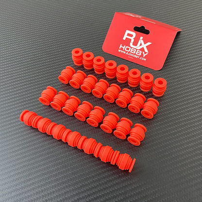 RJX 50pcs 20x17x7mm Damping Balls AV Shock Absorber Ball Damper Anti-Vibration Ball