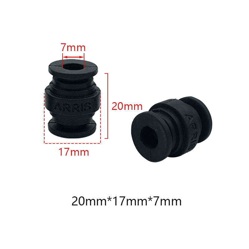 RJX 50pcs 20x17x7mm Damping Balls AV Shock Absorber Ball Damper Anti-Vibration Ball
