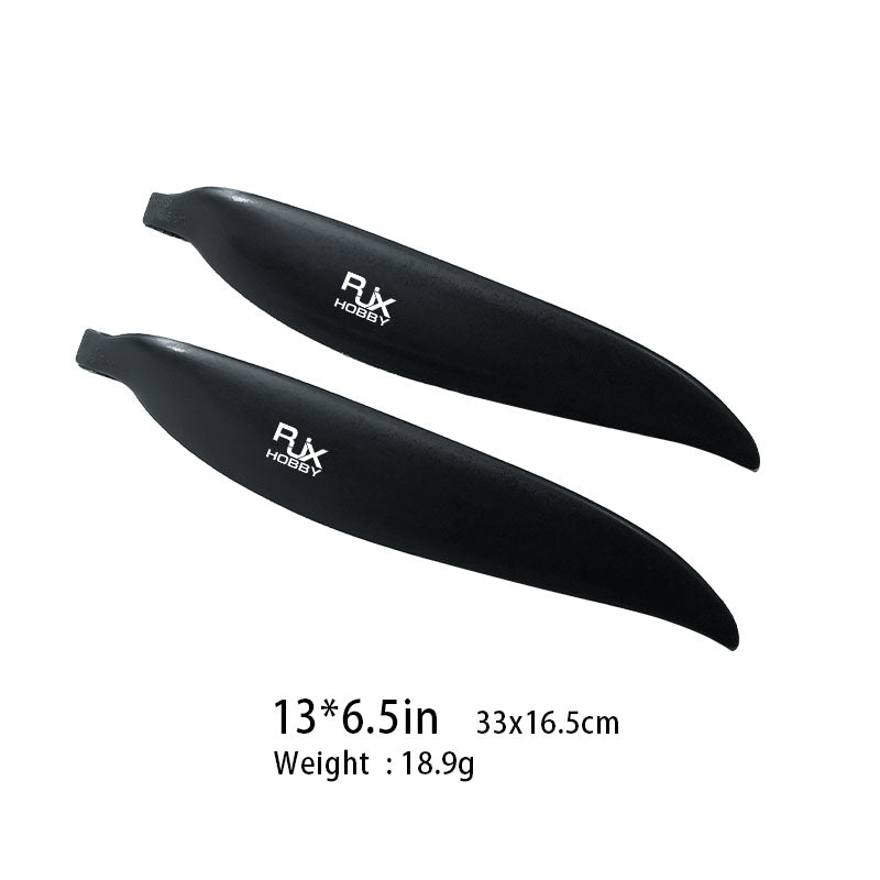 RJX 1Par de Hélices Plegables 14x8in 13x6.5in Para Avión RC Hélices Ala Fija