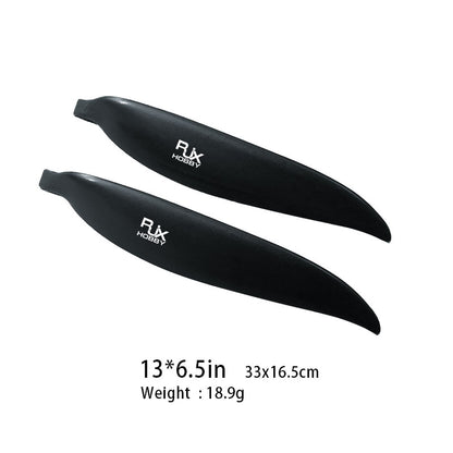 RJX 1Par de Hélices Plegables 14x8in 13x6.5in Para Avión RC Hélices Ala Fija