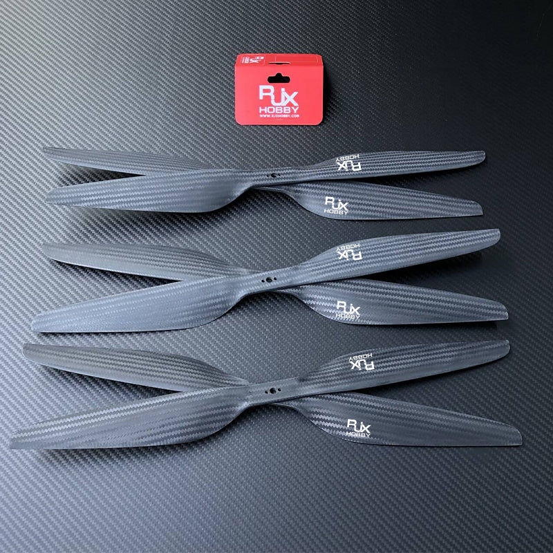 1 Pair RJXHOBBY 24x7.2 / 26x7.8 / 27x8.1 / 28x8.4 / 29x8.7 / 30x10 / 32x9.6 / 32x14.8 / 34x11.3 inch Carbon Fiber Propeller for Multirotor Drone